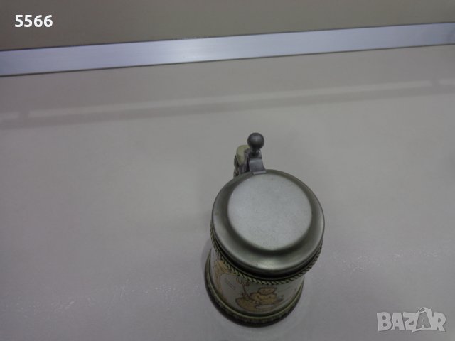 Чаша за бира оригинален Gerz Gerzit Ceramic - Западна Германия, снимка 4 - Антикварни и старинни предмети - 37100663