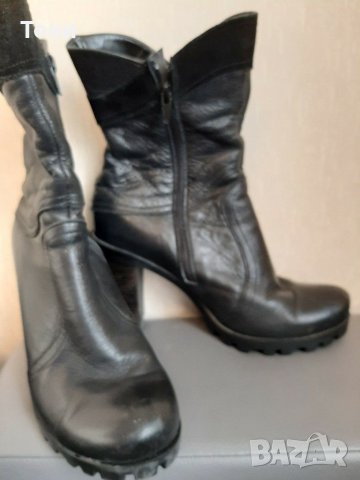 Дамски боти от естествена кожа , снимка 2 - Дамски боти - 31646641