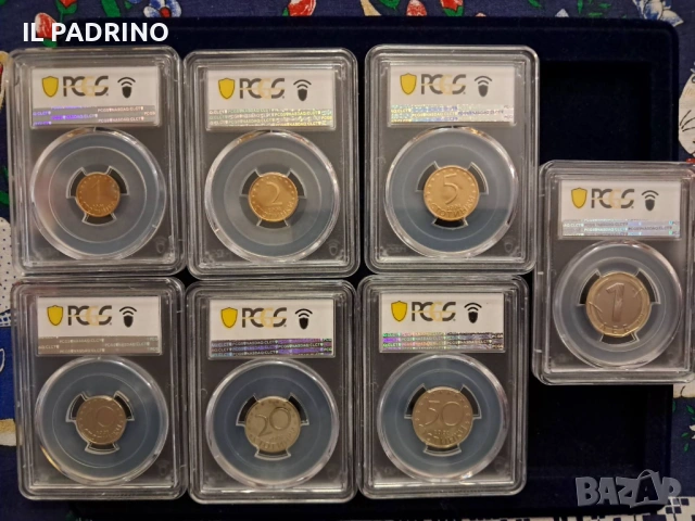 Прууф Сет 2002 година България мат-гланц сертифицирани PCGS, снимка 2 - Нумизматика и бонистика - 54299374