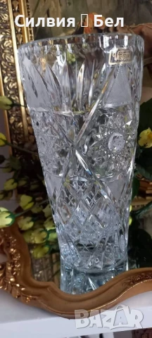 Кристална ваза , снимка 6 - Вази - 50867422