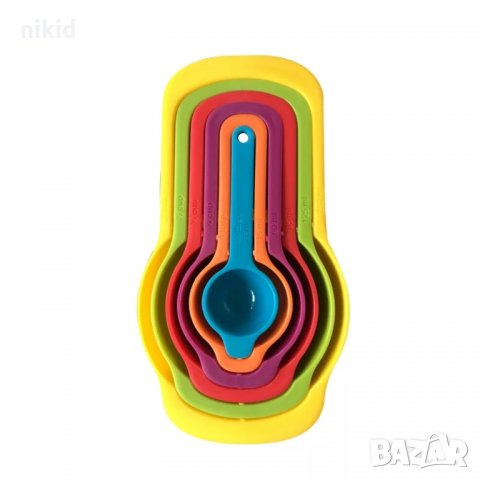 6 бр Мерителни лъжици лъжички чаши пластмасови за лесно измерване на течност и сухи сладкарски , снимка 3 - Аксесоари за кухня - 31893500