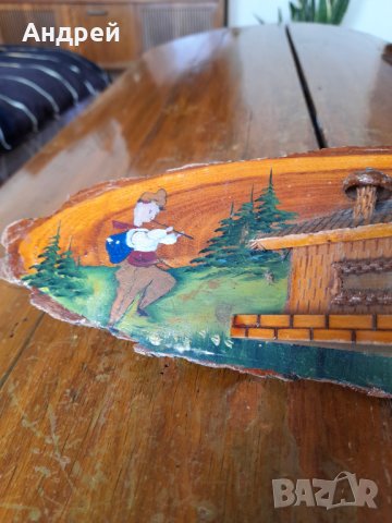 Стара дървена декорация,сувенир #18, снимка 4 - Антикварни и старинни предмети - 40450648