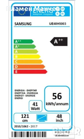 Телевизор Samsung 48 инча, модел UE48H5003AW, снимка 4 - Телевизори - 54095656