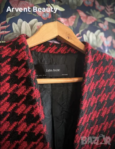 Сако ZARA модел pied-de-poule (пепит), снимка 3 - Сака - 56524360