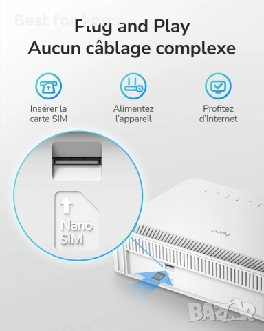 Cudy N300 4G LTE WiFi модем със слот за SIM карта, снимка 4 - Друга електроника - 53913891