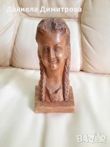Дървена статуетка, снимка 1 - Антикварни и старинни предмети - 30837299