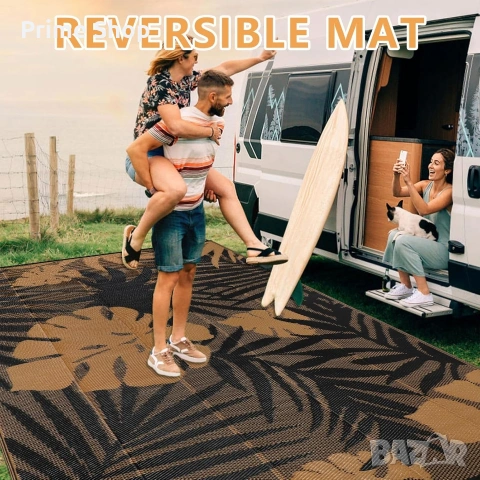 270x365см - Двулицев външен килим Homcomodar , снимка 3 - Килими - 53909889