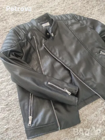 Ефектно кожено яке 122 р., снимка 3 - Детски якета и елеци - 50029586
