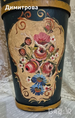 Дървен съд за чадъри/ декорация, снимка 3 - Декорация за дома - 52332840