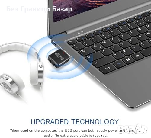 Нов Безжичен Аудио Адаптер 3.5мм USB Bluetooth 5.0 за Високоговорители, снимка 7 - Друга електроника - 51463425