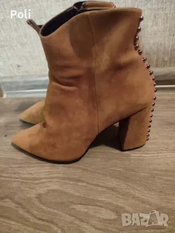 Боти Естествен велур, снимка 2 - Дамски боти - 48158258