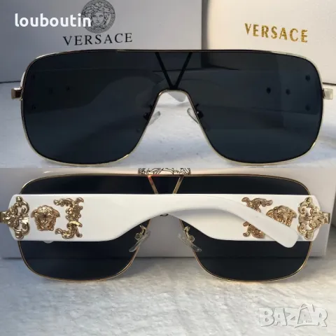 Versace маска 2024 мъжки слънчеви очила унисекс дамски бели черни , снимка 3 - Слънчеви и диоптрични очила - 47742807