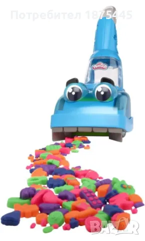 Прахосмукачка Play-Doh и аксесоари, снимка 4 - Пластелини, моделини и пясъци - 49814882