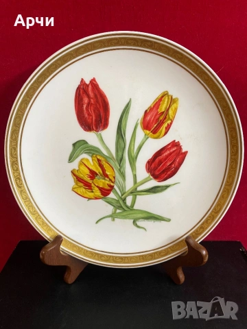 Английски  чинии от костен порцелан за декорация -1980 гд, снимка 4 - Антикварни и старинни предмети - 54120631