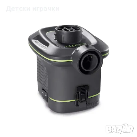 Въздушна помпа на батерии Intex, 420 л/мин, 3 конектора, 0.4 кг, черна, снимка 4 - Басейни и аксесоари - 49971202