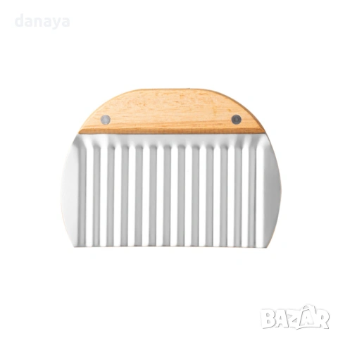 6386 Къдрав нож за кашкавал и зеленчуци с дървена дръжка, снимка 4 - Прибори за хранене, готвене и сервиране - 53364678