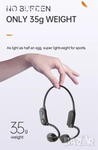 Нови безжични леки Слушалки за тренировка бягане шофиране Стерео звук, снимка 6 - Bluetooth слушалки - 49450826