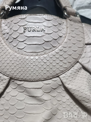 FURLA -дамска чанта,ест кожа,винтидж, снимка 7 - Чанти - 52123706