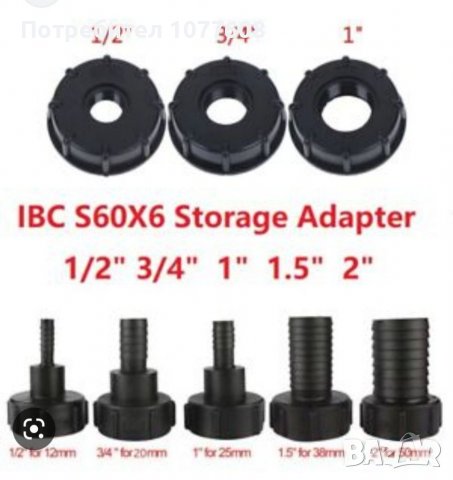 ПРЕХОДНИК ЗА БИДОН 1000 ЛИТРА /РЕДУКЦИЯ ЗА IBC КОНТЕЙНЕР, снимка 4 - Други машини и части - 36597395