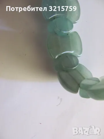 Дамска гривна естествен камък -авантюрин, снимка 4 - Гривни - 50323852