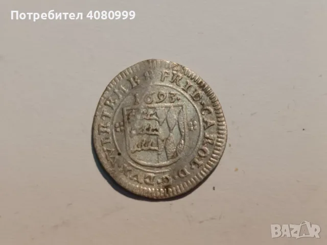 WÜRTTEMBERG KREUZER 1693 Frederick Charls, снимка 4 - Нумизматика и бонистика - 56076464