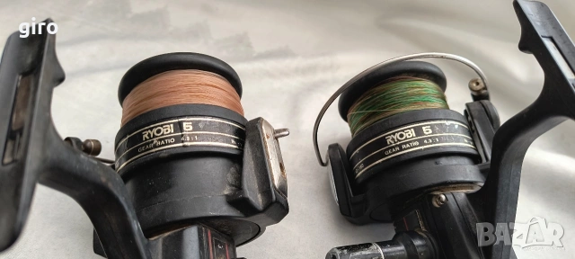 Два броя големи мощни макари Ryobi GB5, снимка 3 - Макари - 53875720