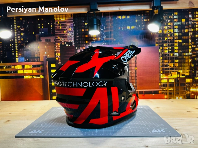 Детска мотокрос каска Oneal 2 Series Youth | Black/Orange | Размер L | 51-52 см, снимка 4 - Спортна екипировка - 54167608