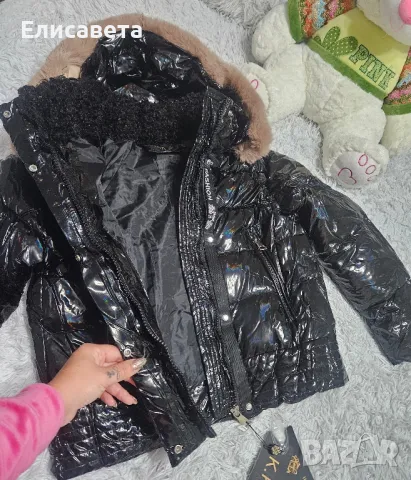 Дамско зимно късо модерно яке, снимка 6 - Якета - 47972774