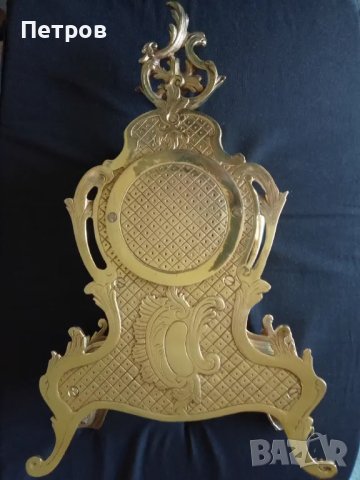 каминен часовник 44 см, снимка 3 - Антикварни и старинни предмети - 48704212