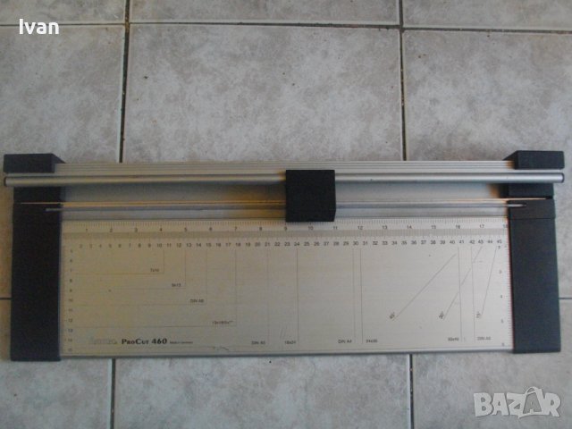 HAMA 8265-Made in GERMANY-Нова Резачка/Гилотина За Хартия-Ролков Нож-Висок Клас-Алуминиева-460 мм., снимка 9 - Други инструменти - 39229021