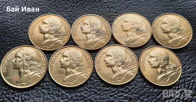 Лот монети 10 сантима различни години Франция /4/- прекрасни !, снимка 2 - Нумизматика и бонистика - 49654976