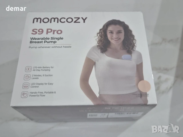 Помпа за кърма Momcozy S9 Pro, светло розова, 1 брой, снимка 9 - Помпи за кърма - 54015504