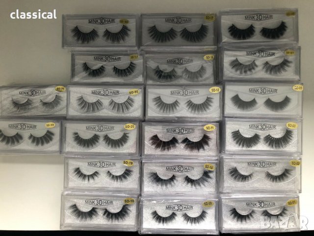 Последни бройки ! Mink 3D Hair False Eyelashes Изкуствени мигли