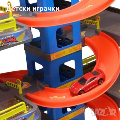 Паркинг гараж със 7 етажа с асансьор, със звук и осветление , снимка 9 - Коли, камиони, мотори, писти - 52827786