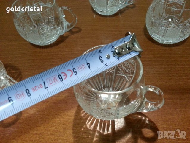 Кристални чаши , снимка 5 - Антикварни и старинни предмети - 44465822