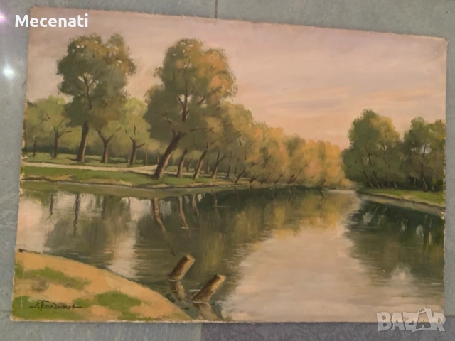 ДИМИТЪР БОЯДЖИЕВ масло/пейзаж, снимка 4 - Картини - 53110320