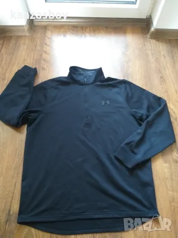 Under Armour Fleece 1/2 Zip - страхотна мъжка блуза КАТО НОВА М, снимка 4 - Спортни дрехи, екипи - 47708995