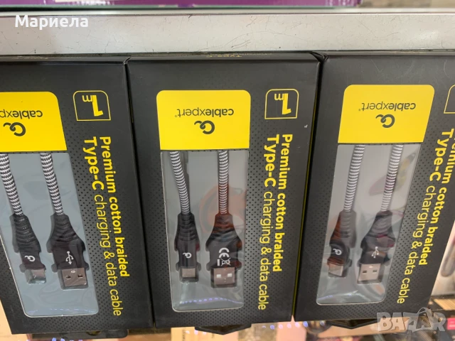 Висококачествен USB кабел за зареждане и прехвърляне на данни / 1 метър, снимка 3 - Друга електроника - 50778393