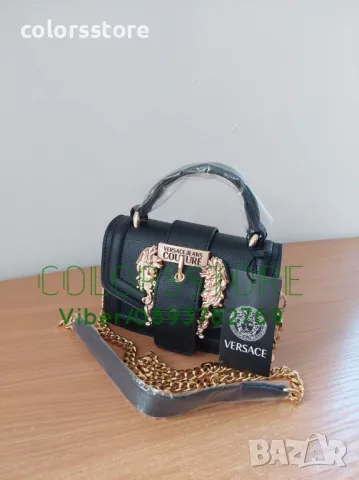 Черна чанта Versace-SG100te, снимка 4 - Чанти - 47760001