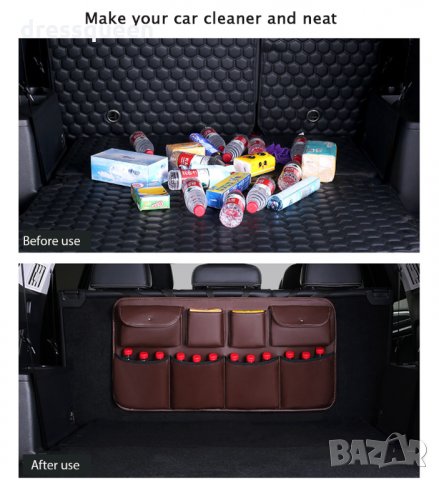 2705 Органайзер за багажник с  захващане за задните седалки, снимка 8 - Аксесоари и консумативи - 30456219