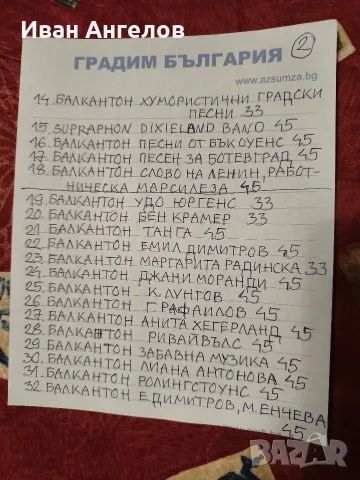 Стари грамофонни плочи , снимка 12 - Грамофонни плочи - 33845103