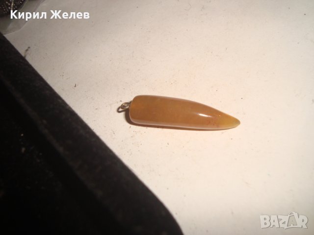 МЕДАЛЬОН от ПОЛУСКЪПОЦЕНЕН КАМЪК ЗЪБОВИДЕН АРТ ПЕНДАНТ 17143, снимка 5 - Колиета, медальони, синджири - 31263489