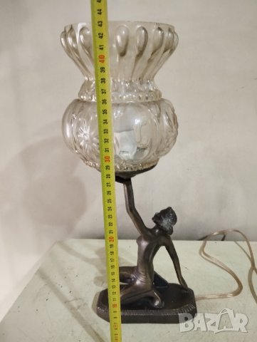 Стара настолна лампа арт деко, снимка 5 - Настолни лампи - 44488336