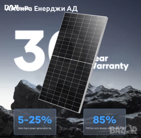 Соларен панел DAH Solar DHN-66Y18/DG 700W, двулицев N-Type TOPCon , снимка 5 - Друга електроника - 54035490