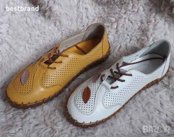 Обувки, естествена кожа, три цвята, код 352/ББ1/65, снимка 9 - Дамски ежедневни обувки - 40440126