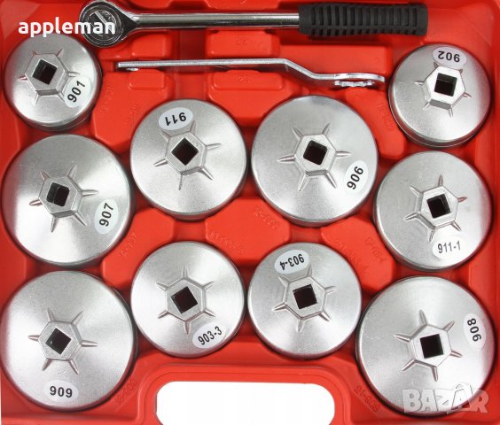 Комплект чашки за маслени филтри + тресчотка и гаечен ключ MARPOL 23 части, снимка 3 - Други инструменти - 40098112