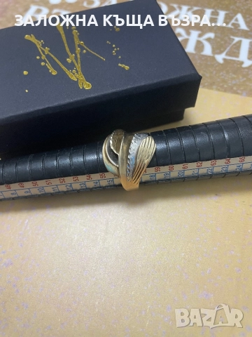 Златен Пръстен - 14 Карата, снимка 3 - Пръстени - 52833563