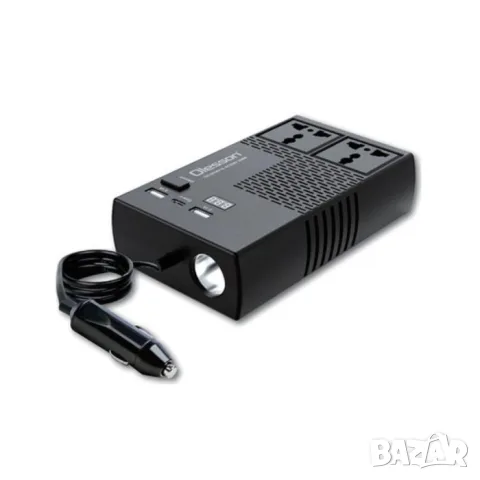 Автомобилен инвертор 12V към 220V 200W с два контакта