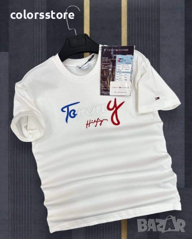 Мъжка бяла тениска Tommy Hilfiger  кодVL55H