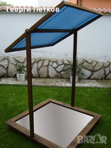 Детски Пясъчник със сенник,кафяв.